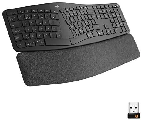 Logitech ERGO K860 belaidė klaviatūra, grafito spalvos, Skandinaviškas išdėstymas (Qwerty)