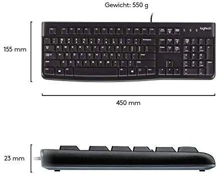 Logitech klaviatūra K120 su laidu, Ispanų