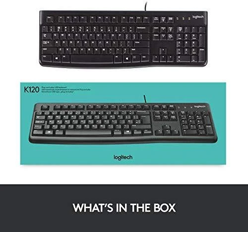 Klaviatūra Logitech K120 UK Juodas