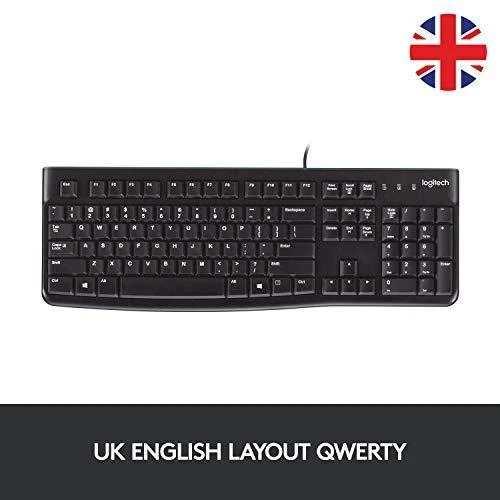 Klaviatūra Logitech K120 UK Juodas