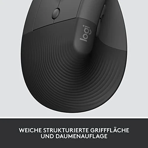 Pelė LOGITECH LIFT verslui LEFT - GRAPHITE / Juodas - EMEA