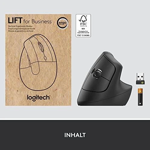 Belaidė pelė Logitech Lift, Grafito spalvos