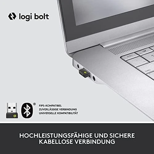 LOGITECH Lift verslui Vertikali pelė ergonomiškas 6 mygtukai belaidis Bluetooth 2.4 GHz Bolt USB imtuvas off-baltas