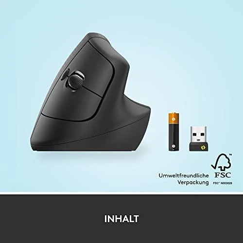 Belaidė pelė Logitech Lift, Grafito spalvos
