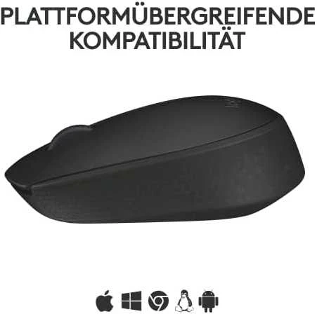 Belaidė pelė Logitech M171, Juoda