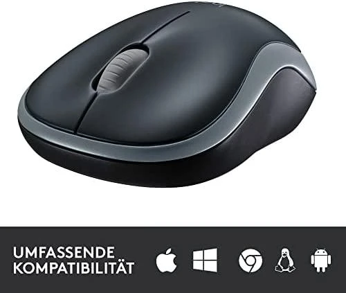 Bevielė pelė Logitech M185 pilka