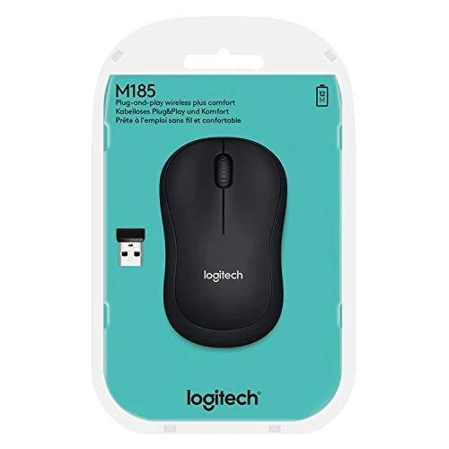 Bevielė pelė Logitech M185 pilka