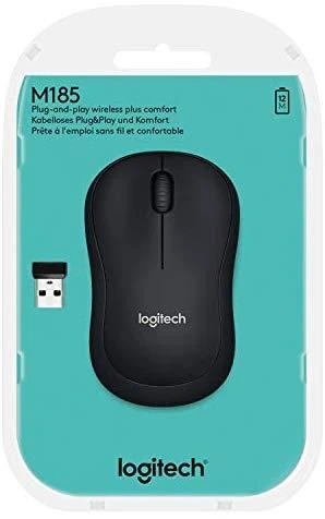 Bevielė pelė Logitech M185 pilka
