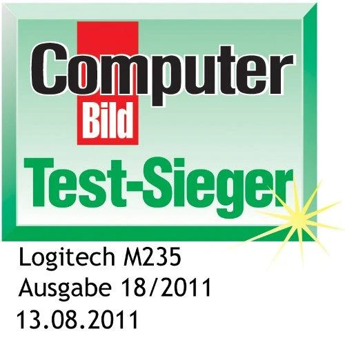 Optinė belaidė pelė Logitech M235, raudona, 910-002496