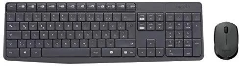 Logitech MK235 klaviatūra Radijo dažnio belaidė QWERTZ Vokiečių Pilka