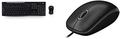 Belaidis klaviatūros ir pelės rinkinys Logitech MK270, Prancūzų išdėstymas