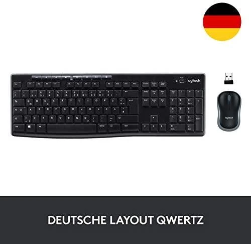 Belaidis klaviatūros ir pelės rinkinys Logitech MK270, Prancūzų išdėstymas