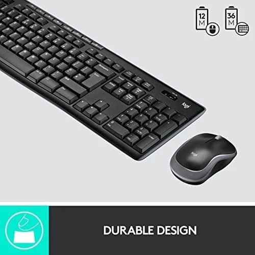 Belaidis klaviatūros ir pelės rinkinys Logitech MK270, UK English išdėstymas