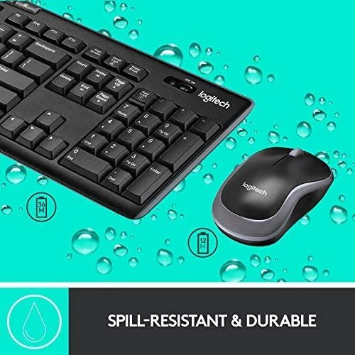 Belaidis klaviatūros ir pelės rinkinys Logitech MK270, UK English išdėstymas