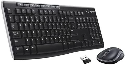 Belaidis klaviatūros ir pelės rinkinys Logitech MK270, UK English išdėstymas