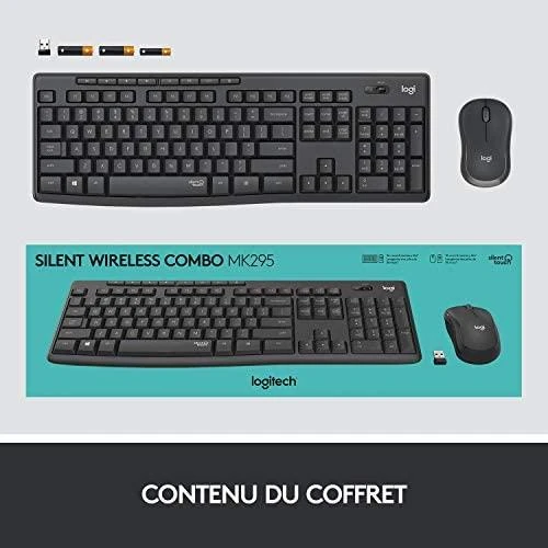 Klaviatūra ir pelė Kit Logitech MK295 Silent Belaidis rinkinys