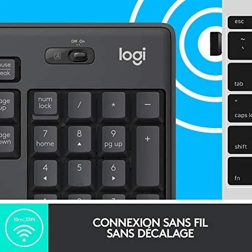 Klaviatūra ir pelė Kit Logitech MK295 Silent Belaidis rinkinys