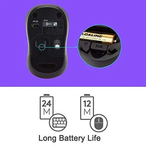 Logitech MK330 klaviatūra Radijo dažnio belaidė QWERTZ Vokiečių Juoda