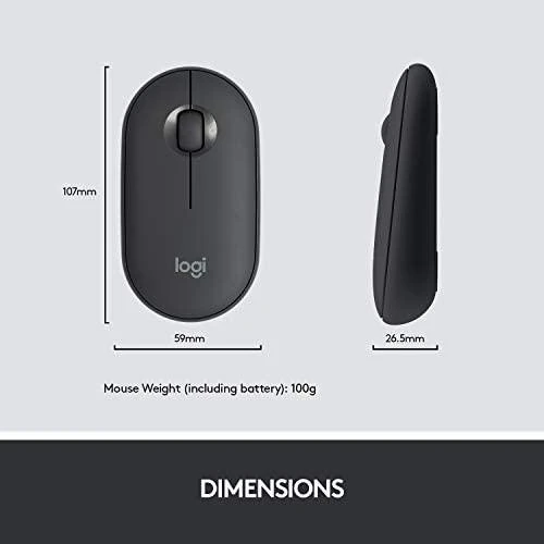 Logitech MK470 Slim Wireless Combo, belaidė klaviatūra ir pelė, Nordic išdėstymas, Grafito spalvos