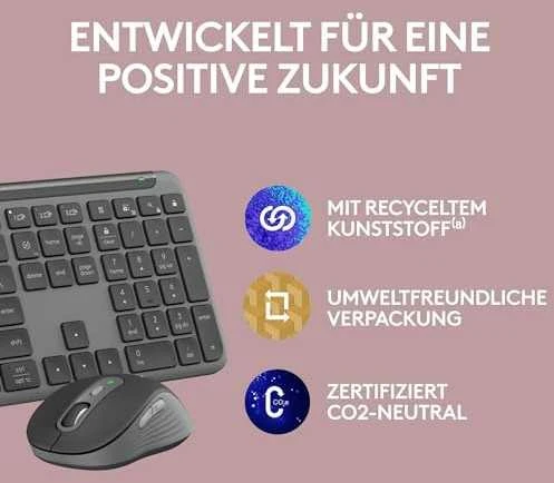 Klaviatūra ir pelė Kit Logitech Signature Slim Combo MK950 Graphite