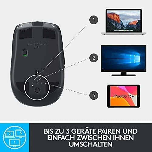 Belaidė pelė Logitech MX Anywhere 2S, juoda