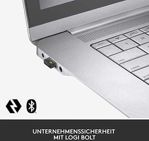 Logitech MX Keys Combo verslui Gen 2 Belaidė klaviatūra ir pelė + Atrama riešui, DE, Graphite
