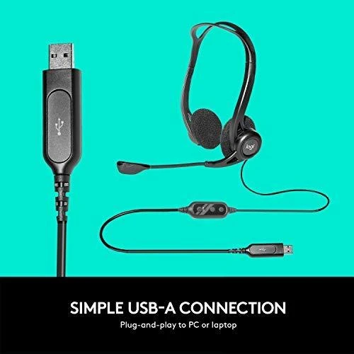 Logitech | PC 960 USB | Ausinės | Juodas