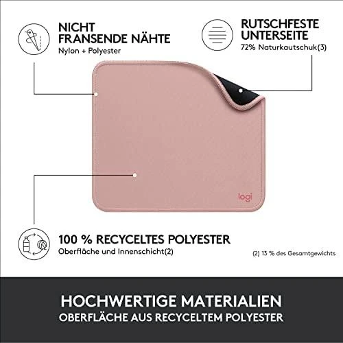 Pelės kilimėlis Logitech Studio Series, Rožinė spalva