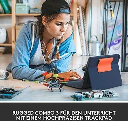 Logitech RUGGED COMBO 3 TOUCH Mėlynas - Mėlynas - DEU - EMEA