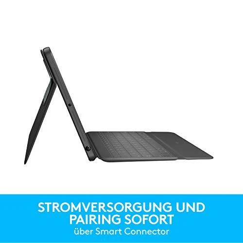 Logitech Rugged Folio mobiliojo įrenginio klaviatūra QWERTZ Vokiečių Grafitas C tipo USB