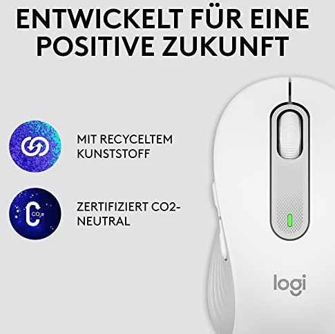 Belaidė pelė Logitech Signature M650 L, baltos spalvos