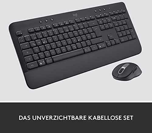 Klaviatūra „Logitech“ klaviatūros ir pelės rinkinys MK650 - grafito spalvos
