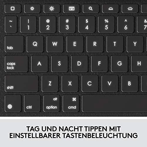 Logitech Combo Touch mobiliojo įrenginio klaviatūra QWERTZ Vokiečių Grafitas Smart Connector