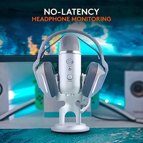 Blue Logitech G Mėlyna Yeti (Sidabrinis) kondensatorinis mikrofonas