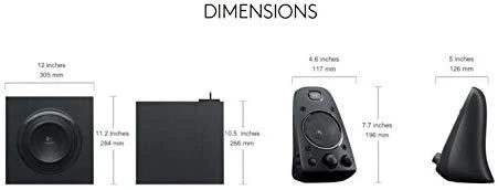 Kompiuterio kolonėlės Logitech Z623 / 2.1 THX 200W su Subwoofer (980-000403)