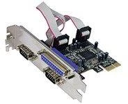 Longshine Electronics Longshine valdiklis PCIe 2x Seriell 1x Parallel (RS232C) mažmeninė prekyba