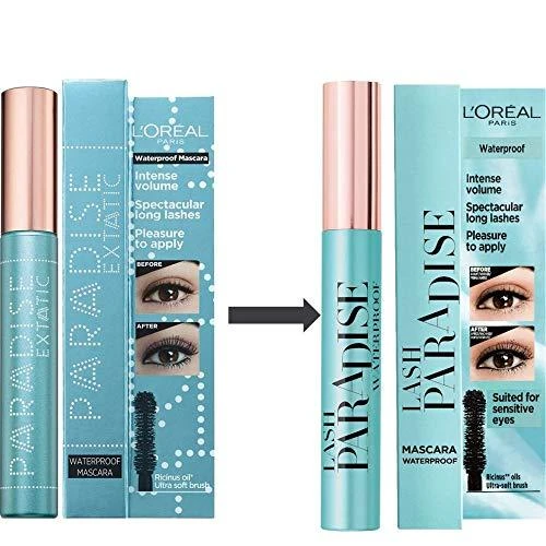 Vandeniui atsparus blakstienų tušas L'oreal Paradise Extatic 6ml Juodas
