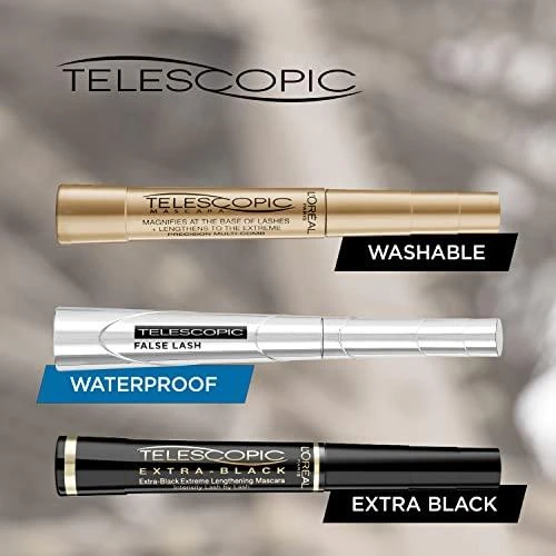 Blakstienų tušas L'Oreal Telescopic juodas 8ml