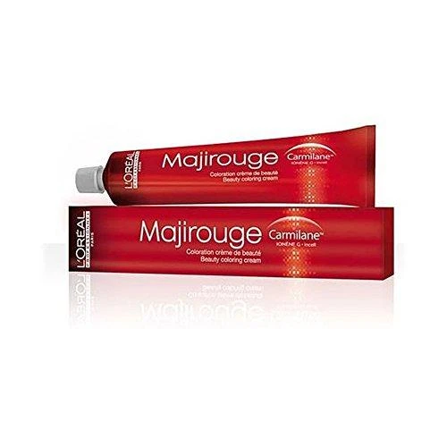 L'Oreal Majirouge 5.20 plaukų dažų tūbelė ir pakuotė