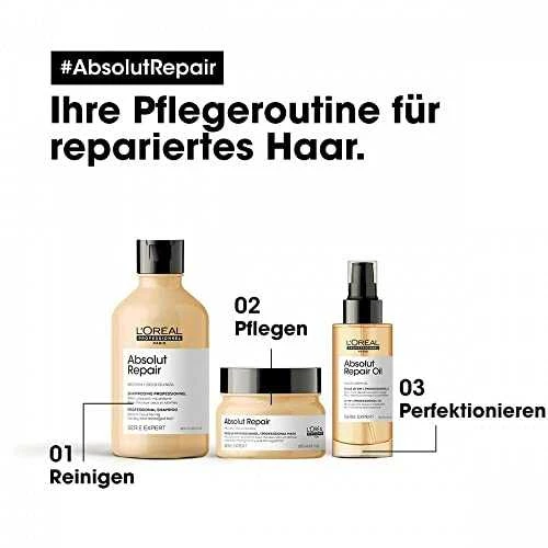 L'Oréal Professionnel Série Expert Absolut Repair Gold Quinoa + Protein Masque plaukų kaukė, 500 ml