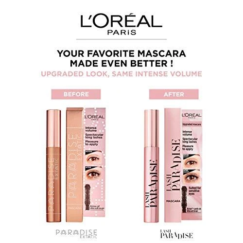 Blakstienų tušas L'Oreal Paris Paradise Extatic 01 juodas