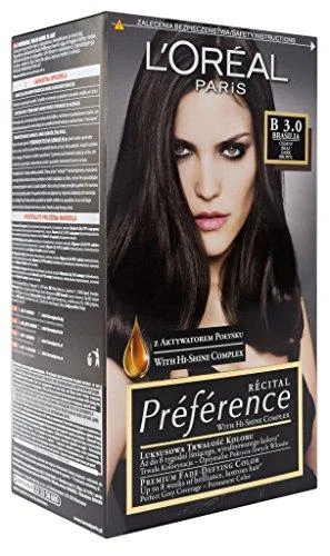 L'Oreal Preference 3 tamsiai ruda plaukų dažų pakuotė