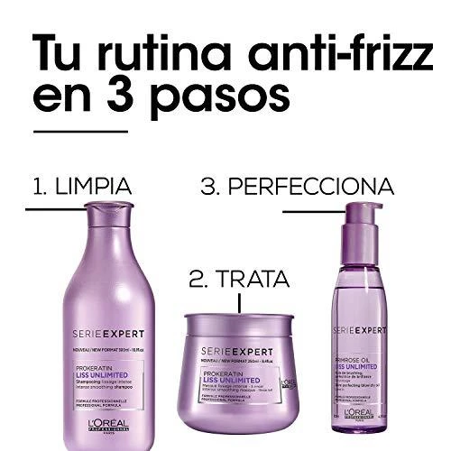 L'Oreal Professionnel Serie Expert Liss Unlimited plaukų kaukė „Kreminis“ glotninimui, 250 ml