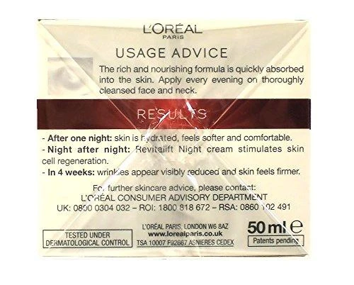 Naktinis veido kremas L'oreal REVITALIFT 50ml