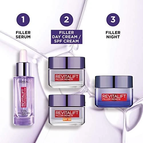 Dieninis veido kremas L'oreal REVITALIFT FILLER RENEW 50ml
