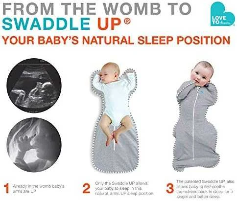 Love To Dream Swaddle UP - dydis M - balta, didelė erdvė - ETAP1 - 1 TOG Original