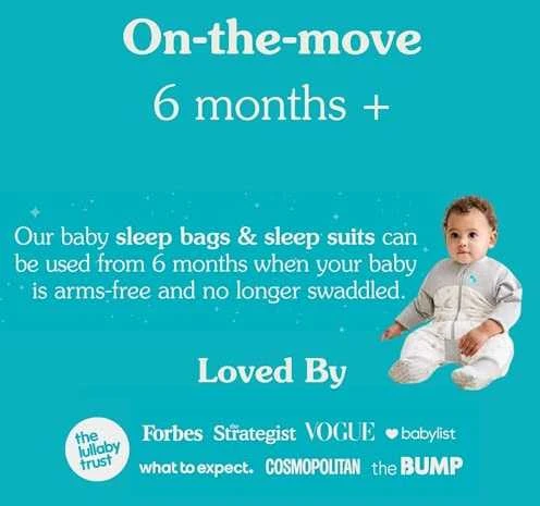 Pižama Love To Dream - 12-24 m - balta, księżyc - ETAP 3 2,5 TOG