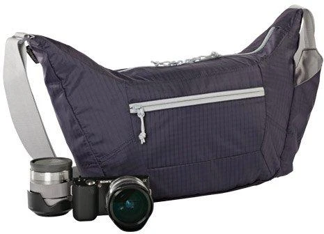 Dėklas Lowepro Photo Sport Shoulder 12L Violetinė/Pilkas