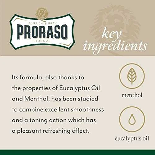 Proraso Green Line Shaving Cream Gaivinantis skutimosi kremas, 150 ml