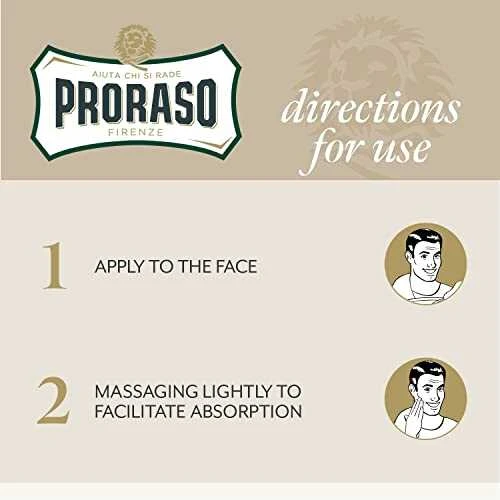 Jautrios odos balzamas po skutimosi Proraso White Line After Shave Balm, 100 ml